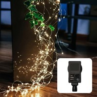 Led Girlande Lichterkette 576 Led Warmweiß Deko Party Timer Garten Outdoor IP44