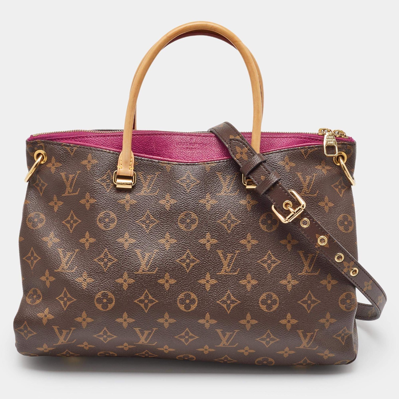 Louis Vuitton Amethyste Monogram Canvas Pallas MM Bag