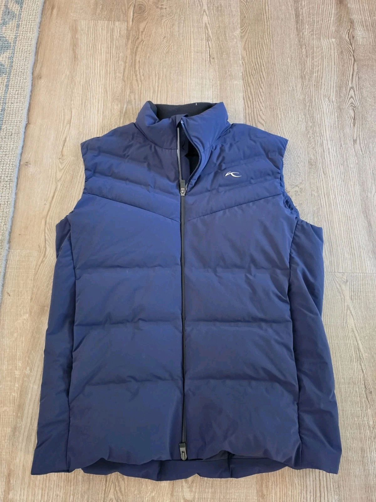 Kjus Blue Corviglia Down Vest Puffer  NWOT 52 Large Men's Golf  image 1