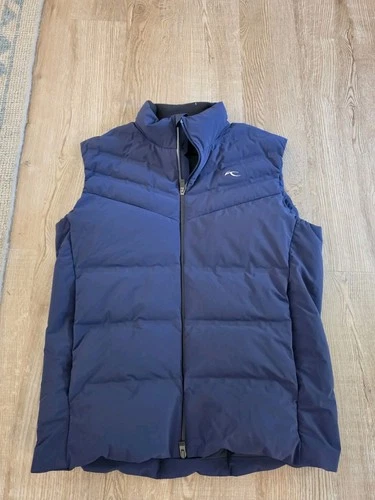 Kjus Blue Corviglia Down Vest Puffer  NWOT 52 Large Men's Golf  - product listing photo