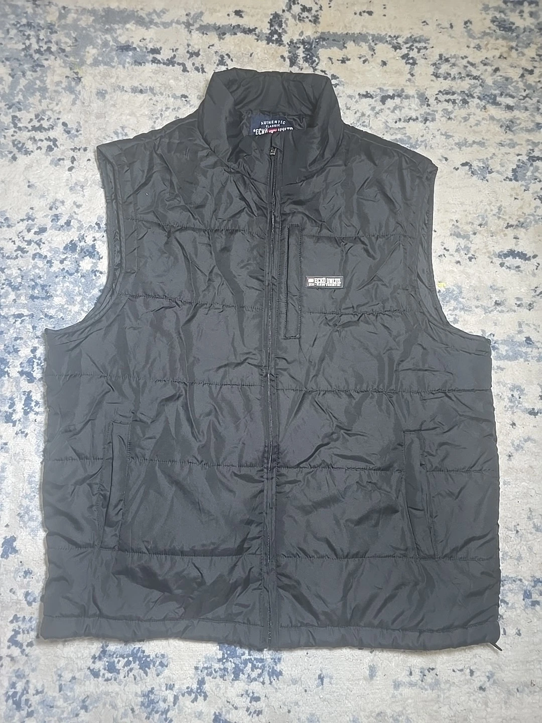 Ecko Unltd Rawthentic Puffer Vest Mens 2XL Black Sleeveless Jacket