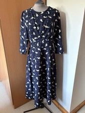 Louche Anthropologie Llama Birte Dress Navy Uk14 Funky Alpaca Tea Dress Party