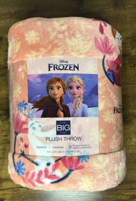 NEW DISNEY PRINCESS FROZEN - KOHLS THE BIG ONE- PLUSH THROW