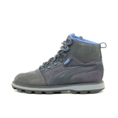 PUMA Damen Outdoor Stiefel Grau Blau Leder Textil Boots Wanderschuhe EU 37.5