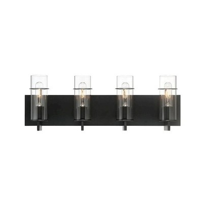 Eurofase 34135-039 Pista Contemporary Black 4-Light Bathroom Light