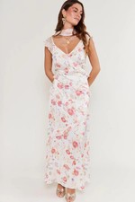 RIXO Gail Backless Midi Dress