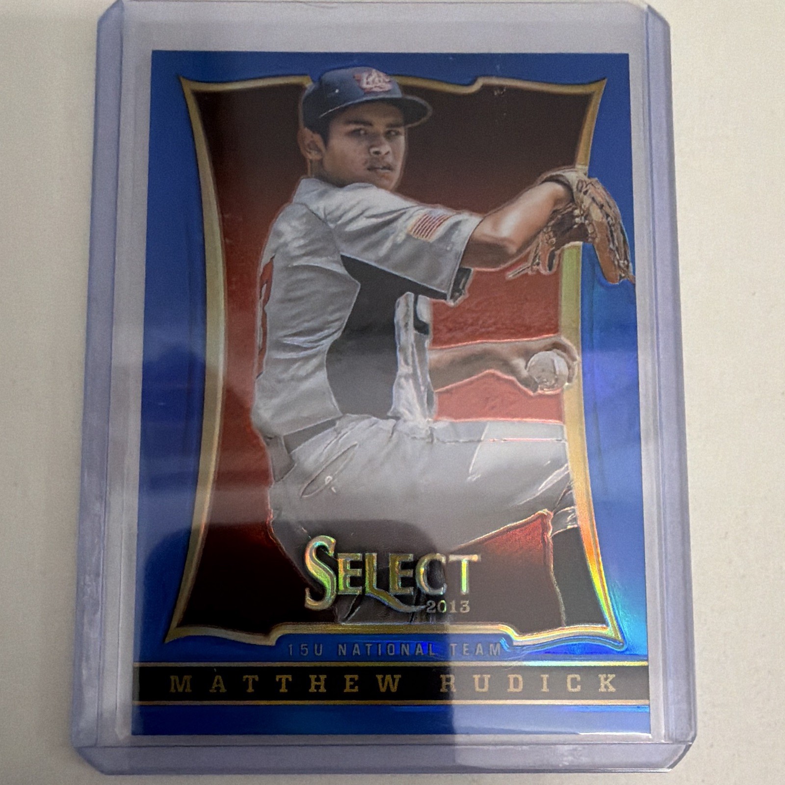 Panini 2013 Select Baseball Matthew Rudick USA 15U National Team Blue /199 #69