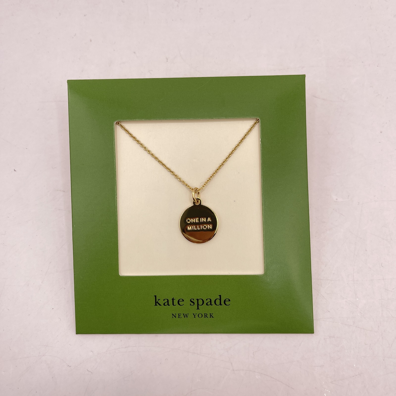 Kate Spade Womens Initial Pendant "M" Necklace Gold Tone 17" thumbnail 8