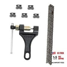 420 Motorcycle Chain - 420 Standard Roller Chain 132 Links with Chain Braker