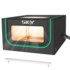 Integrated Laser Engraver Enclosure with LED Light, Ventilation Kit, Fits for...