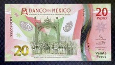 Mexique 20 Pesos 2021 (Polymère) (P132) - UNC - PH1