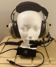 FLIGHTCOM E-13 ANR Active Noise Reduction Military Aviation Headset W/Lip Light