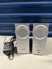 Bose Companion 2 Computer / Book Shelf Speakers Tested And Working Silver