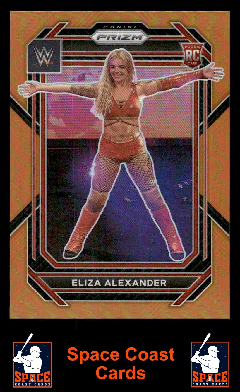 2023 Panini Prizm WWE #115 Eliza Alexander Orange #/99