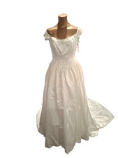 Emanuele 7084 Size 10 Ivory Pearl embellished Wedding Gown