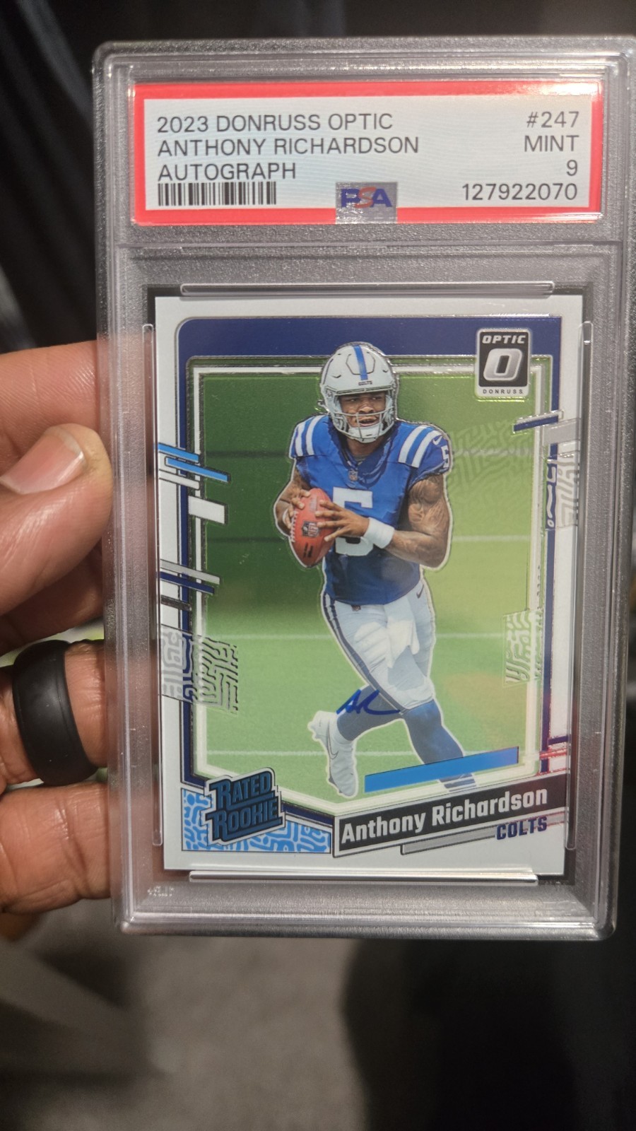 2023 Panini Donruss Optic - Rated Rookie Anthony Richardson #247 Auto /99