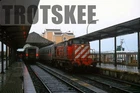 35mm Slide CP Portugal Railways Diesel Loco 1217 Barreiro 2001 Portuguese