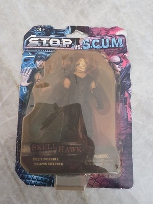 Stop vs Scum Skull Hawk Action Figure.  Brand New!