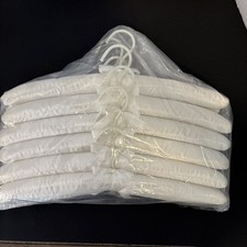 Lot Of 12 Padded Satin Silk Boudoir Lingerie Hangers Victorian Nonsmoking Home