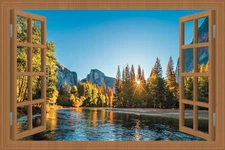 Fake Window for Walls Faux Window Decal Windows Poster Picture Open Window 