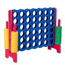 GAINOOM Giant 4 in A Row Jumbo Red 4-to-Score Giant Game Set kids and Adults