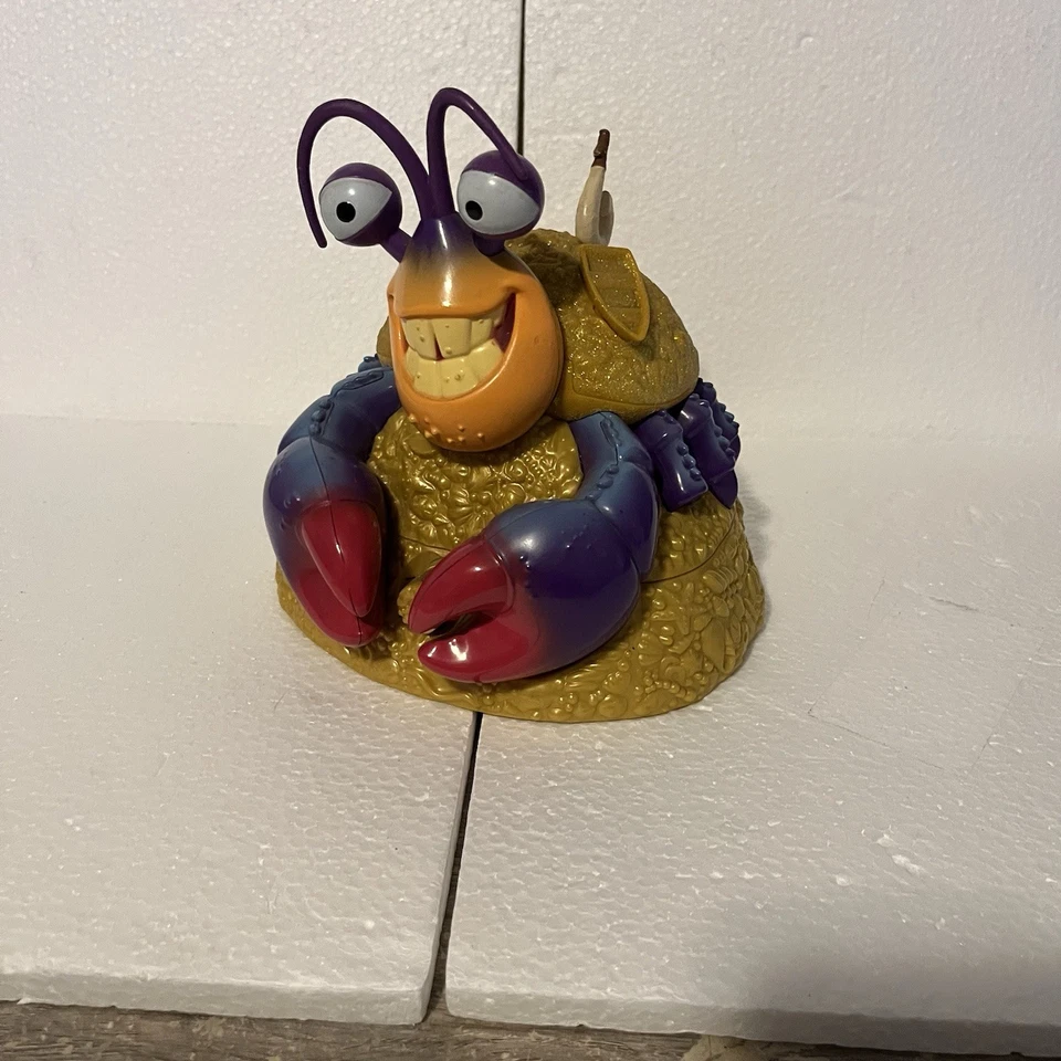 Disney Moana Tamatoa Joyero Cangrejo Cantando Brillante Brillante Estatuilla FUNCIONA Foto 3 de 4