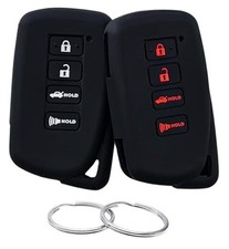 Silicone Rubber Key Fob Cover Compatible with 2013-2021 Lexus ES300h ES350
