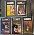 Michael Jordan SGC Graded Card Lot x5 Fleer SkyBox Upper Deck Bulls HOF!