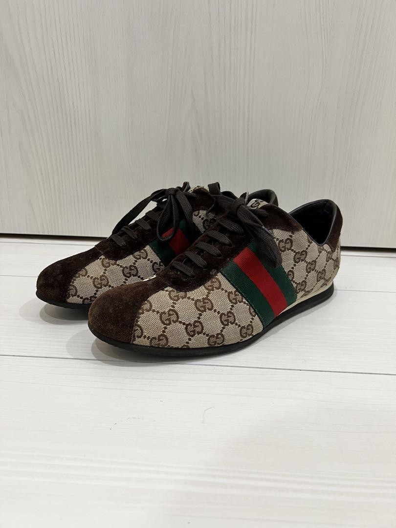 GUCCI Men's Low-Cut Sneakers Sherry Line Multi-Color EU40/US7 107861c thumbnail 15