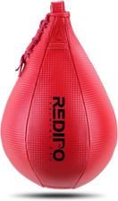 Superior Boxing Speed Bag - PU Leather Speed Punching Ball - Heavy Duty Hangi...