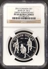 2012 Canada Proof $1 Silver coin, War of 1812, NGC PF 69 Ultra Cameo! — photo 1