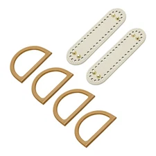 2pcs Bag Bases for Crochet 7.1" x  2" Oval Bag Bottom Shaper White