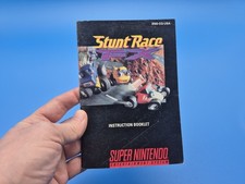 Stunt Race SNES Super Nintendo Instruction Manual Booklet Only