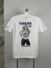 SHAKIRA  merch Pepsi / Reebok t-shirt Tour Of The Mongoose vintage woman M men S
