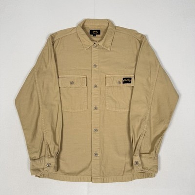 Stan Ray CPO Overshirt Knopfleiste Baumwolle Workwear Utility Beige Herren Small