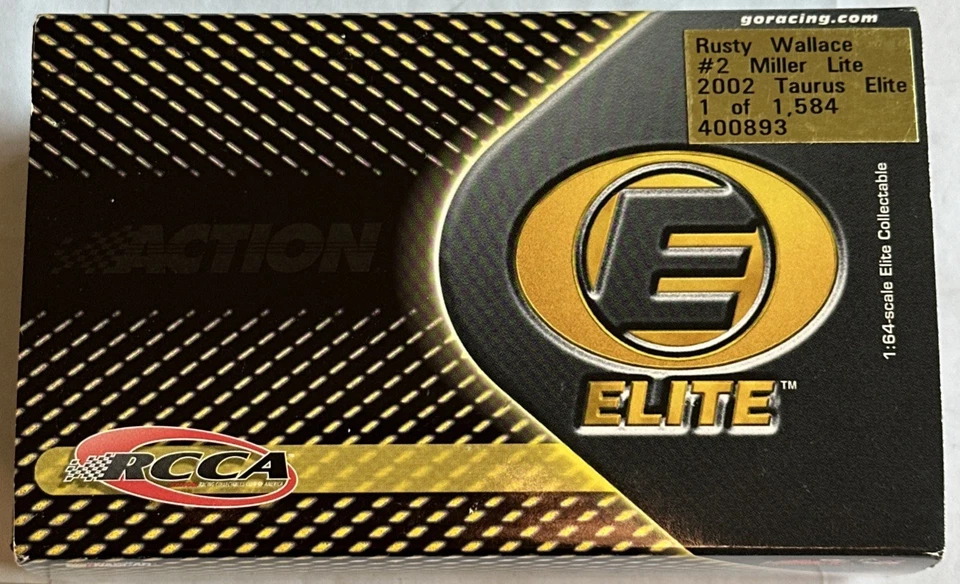 Action Elite No2 Rusty Wallace Miller Lite 2002 Nascar Ford Taurus 1:64 1 из 1584 - Изображение 2 из 4