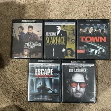 Training Day+ Scarface+ The Town+ Escape+ Big Lebowski, New Sealed,4K,