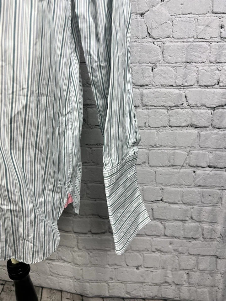 Camisa de vestir rosa Shirtmaker London puño francés para hombre talla 16/41 clásica azul, blanca Foto 4 de 4