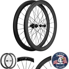 50mm Clincher Tubeless Carbon Wheelset Road Bicycle Wheel 700C Carbon Rim Matte