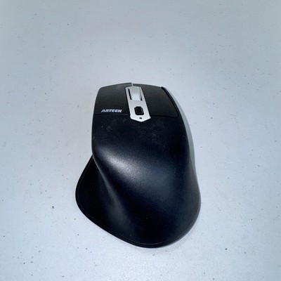 Arteck Multi-Device Wireless Bluetooth Mouse with Nano USB-A, USB-C Black 