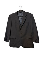 Jos A Bank Blazer 42 Short Black Wool Cashmere Sport Coat 3 Button Classic