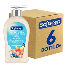 Softsoap Warm Vanilla Coconut Milk Scent Liquid Hand Soap, Moisturizing Liq...