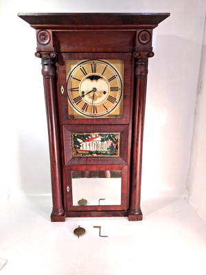 C&N Jerome 8 Day Weight Driven Clock, Circa 1830
