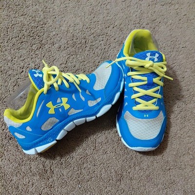 Under Armour Micro G Engage Womens Size 6.5 Blue White Running Shoes Sneakers