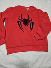 New With Tags Marvel Spider-Man Stitched Fleece Pullover Boys Size 18