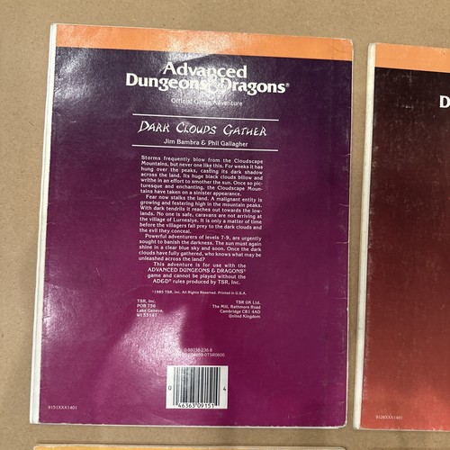 AD&D Lot 4 TSR Fantasy Adventure Modules Dungeons Dragons EX1, EX2, UK6, UK7 d&d - Picture 10 of 24