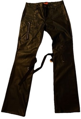 Fishbone Kunstlederhose Lederoptik schwarz XL - Biker Goth - Sehr guter Zustand