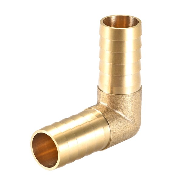19Mm Widerhaken Messing 90° Winkelrohrverbinder Koppler Schlauchadapter-image