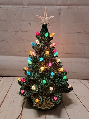 Nowells Molds Co. Ceramic Christmas Tree 1981 With Base 14'' Rare Vintage!