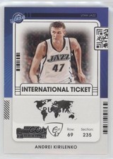 2021-22 Panini Contenders International Ticket Andrei Kirilenko #8 0mu0